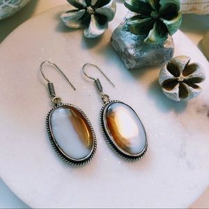 Botswana Agate 925 Silver Earrings